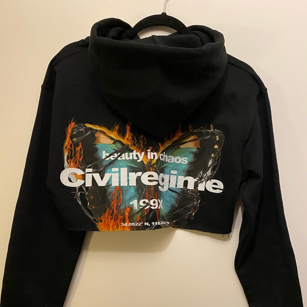 Cropped hoodie. Brand Civil Regime. Never been worn.